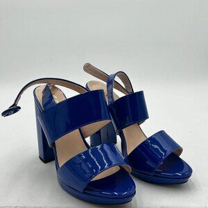 YDN Women Open Toe Platform High Heel Sandals Slip on Chunky Slingback Pumps